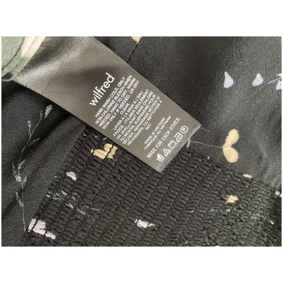 Aritzia Wilfred Bellow Mini Dress  (Black / Apricot) Women Size 4 - Picture 9 of 9